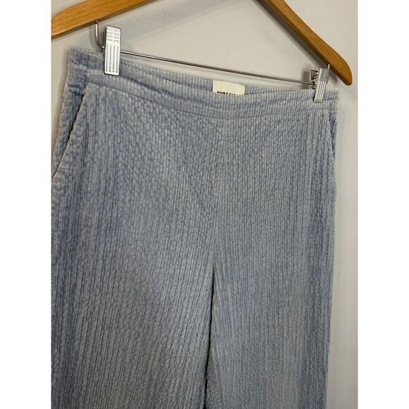 Bimba y Lola Corduroy Cropped Straight Leg Pant Lavender Sz L - Picture 3 of 11